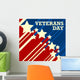 Veterans Day Usa Flag Wall Decal