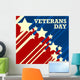 Veterans Day Usa Flag Wall Decal