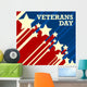 Veterans Day Usa Flag Wall Decal