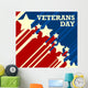 Veterans Day Usa Flag Wall Decal