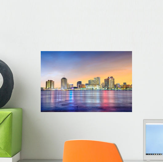 Downtown New Orleans Louisiana Skyline Wall Decal