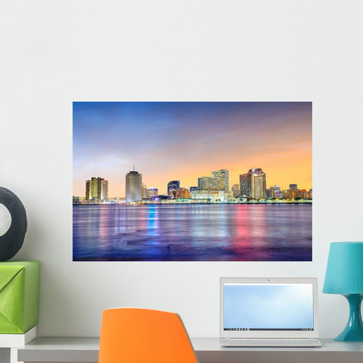 Downtown New Orleans Louisiana Skyline Wall Decal