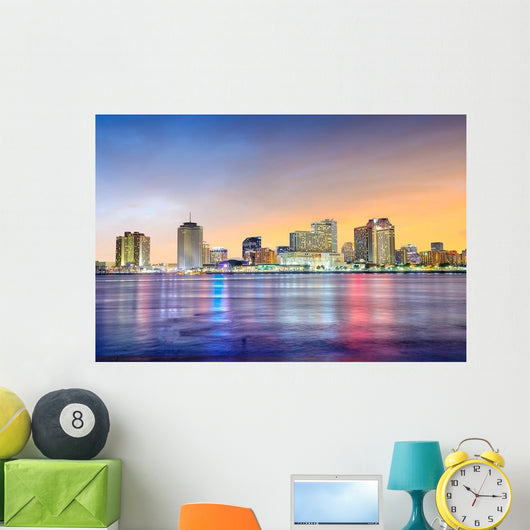 Downtown New Orleans Louisiana Skyline Wall Decal