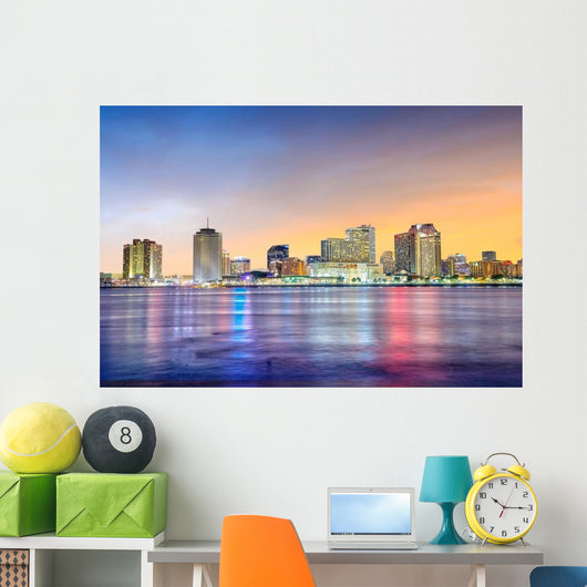 Downtown New Orleans Louisiana Skyline Wall Decal