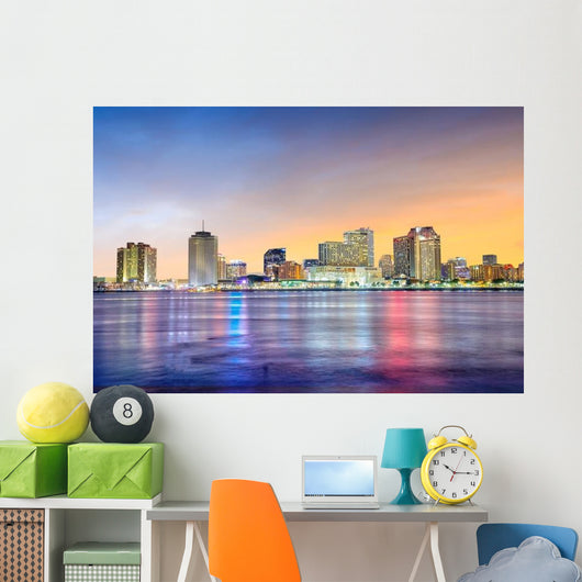 Downtown New Orleans Louisiana Skyline Wall Decal