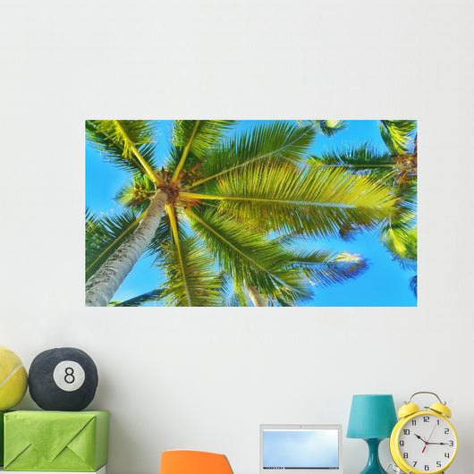 Coconut Palm Tree Perspective Wall Decal