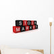 Stock Market Word Build Wall Decal