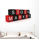 Stock Market Word Build Wall Decal