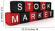 Stock Market Word Build Wall Decal