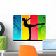 Mujer Haciendo Gimnasia Ritmica Wall Decal