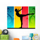 Mujer Haciendo Gimnasia Ritmica Wall Decal