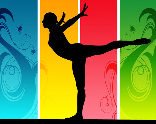 Mujer Haciendo Gimnasia Ritmica Wall Decal