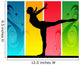Mujer Haciendo Gimnasia Ritmica Wall Decal