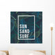 summer text palm Wall Mural