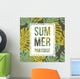 summer text palm Wall Mural