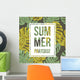summer text palm Wall Mural