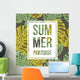 summer text palm Wall Mural
