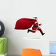 Running Delivery Santa Claus Wall Decal