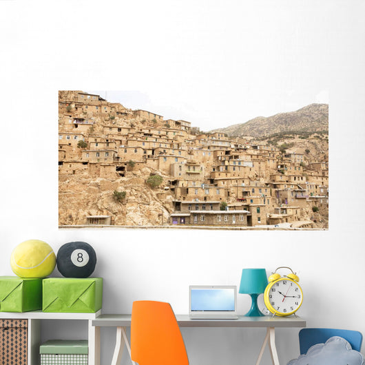 Rural Landscape with Clay Wall Decal