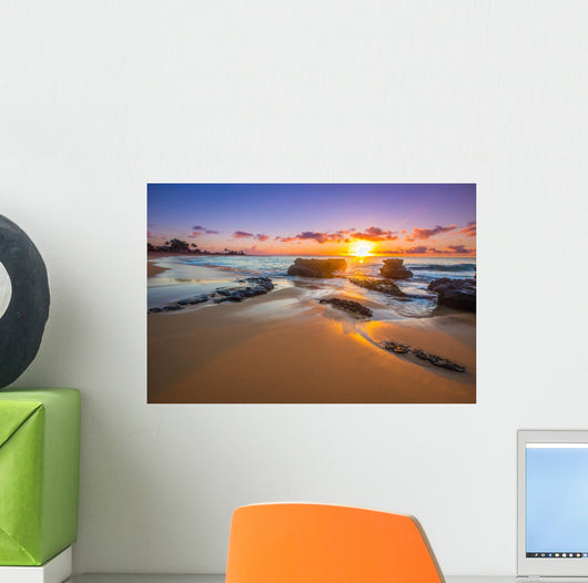 Sunrise Sandy Beach Honolulu Wall Decal
