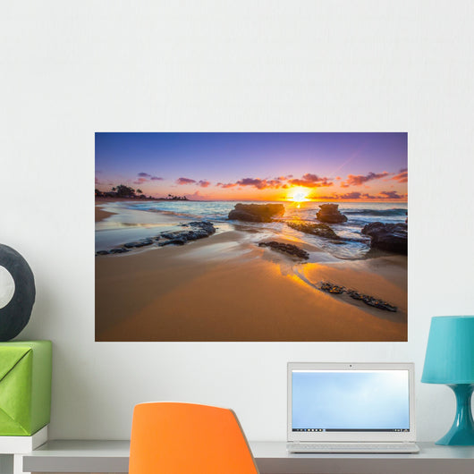 Sunrise Sandy Beach Honolulu Wall Decal