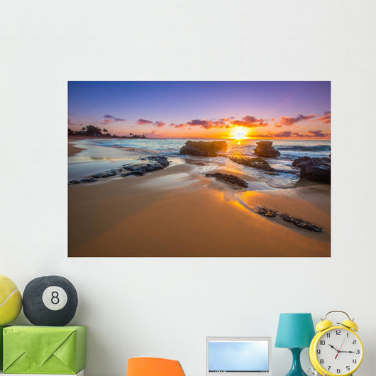 Sunrise Sandy Beach Honolulu Wall Decal