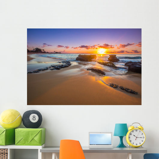 Sunrise Sandy Beach Honolulu Wall Decal