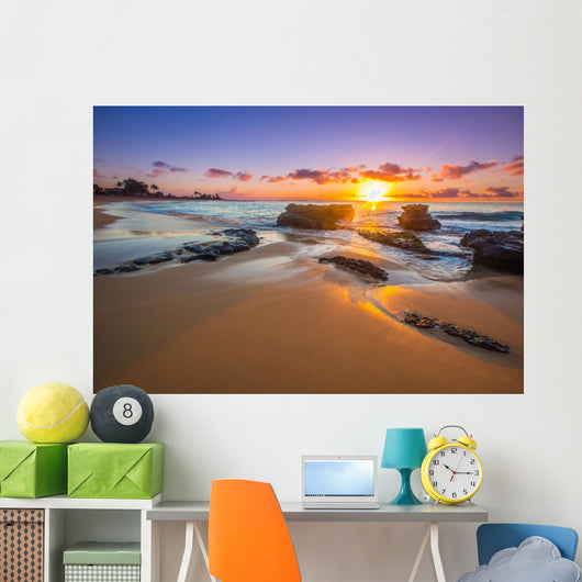 Sunrise Sandy Beach Honolulu Wall Decal