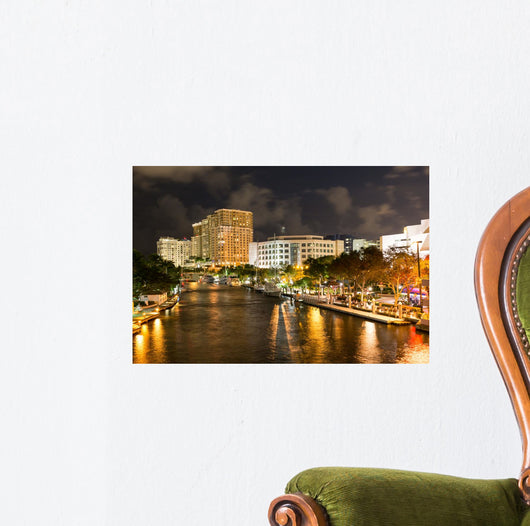 Night New River with Wall Decal