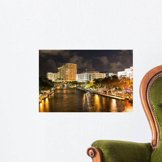 Night New River with Wall Decal