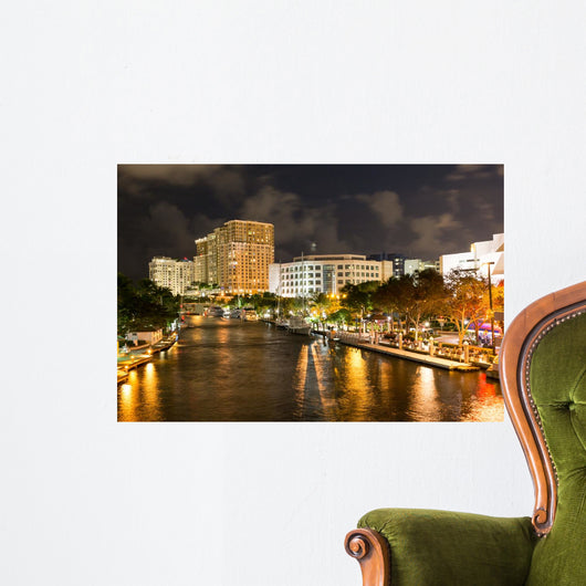 Night New River with Wall Decal