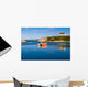 Fisherman's House and Boats in a Bay Peggy's Cove Wall Mural