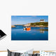 Fisherman's House and Boats in a Bay Peggy's Cove Wall Mural