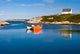 Fisherman's House and Boats in a Bay Peggy's Cove Wall Mural