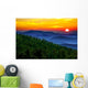Smoky mountain sunset Wall Mural