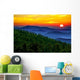Smoky mountain sunset Wall Mural