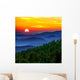 Smoky mountain sunset Wall Mural