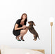 Coppia Bassotto E Donna Wall Decal