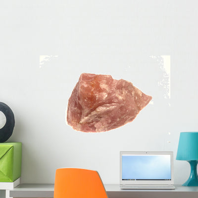 Rose Quartz Crystal Wall Decal shown on a wall