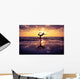 Woman Practicing Yoga Wall Decal
