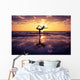 Woman Practicing Yoga Wall Decal