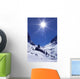 Bright Sun Winter Mountains Wall Decal
