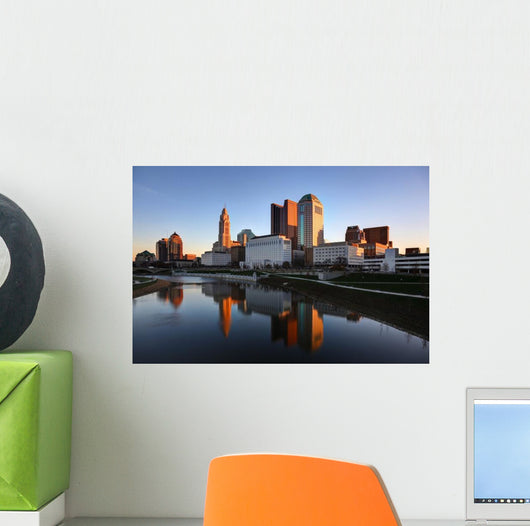 Scioto River and Downtown Wall Decal