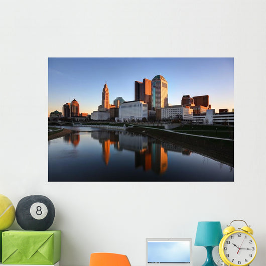 Scioto River and Downtown Wall Decal