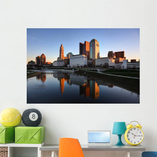 Scioto River and Downtown Wall Decal