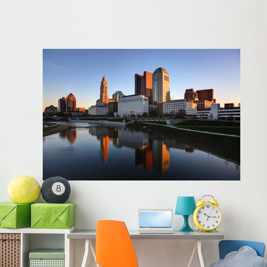 Scioto River and Downtown Wall Decal