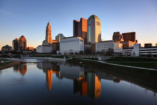 Scioto River and Downtown Wall Decal