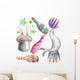 Watercolor Circus Set with Wall Decal Sticker Set