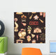 Seamless Pattern with Watercolor Wall Decal