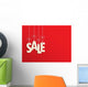Suspended Sale Letters Red Wall Decal